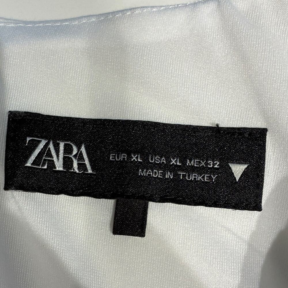 Zara White Sleeveless Mini Dress - Picture 4 of 8